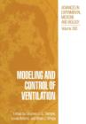 Modeling and Control of Ventilation - Book