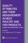 Quality Attributes and their Measurement in Meat, Poultry and Fish Products - Book