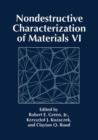 Nondestructive Characterization of Materials VI - Book