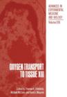 Oxygen Transport to Tissue XIII - Book