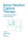 Boron Neutron Capture Therapy : Toward Clinical Trials of Glioma Treatment - Book