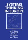 Systems Thinking in Europe - Book
