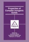 Properties of Complex Inorganic Solids - Book