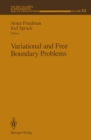 Variational and Free Boundary Problems - eBook