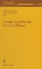 Linear Algebra for Control Theory - Book