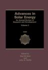 Advances in Solar Energy : An Annual Review of Research and Development Volume 2 - Book