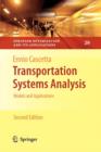 Transportation Systems Analysis : Models and Applications - Book