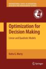 Optimization for Decision Making : Linear and Quadratic Models - Book
