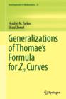 Generalizations of Thomae's Formula for Zn Curves - Book