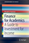 Finance for Academics : A Guide to Investment for Income - Book