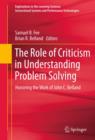 The Role of Criticism in Understanding Problem Solving : Honoring the Work of John C. Belland - eBook