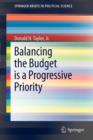 Balancing the Budget is a Progressive Priority - Book