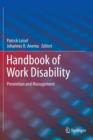 Handbook of Work Disability : Prevention and Management - Book
