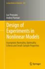 Design of Experiments in Nonlinear Models : Asymptotic Normality, Optimality Criteria and Small-Sample Properties - Book
