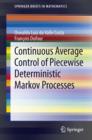 Continuous Average Control of Piecewise Deterministic Markov Processes - eBook