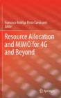 Resource Allocation and MIMO for 4G and Beyond - Book