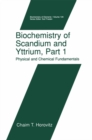 Biochemistry of Scandium and Yttrium, Part 1: Physical and Chemical Fundamentals - eBook