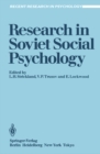 Research in Soviet Social Psychology - eBook