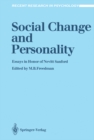 Social Change and Personality : Essays in Honor of Nevitt Sanford - eBook