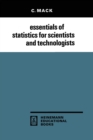 Essentials of Statistics for Scientists and Technologists - Book