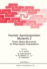 Human Apolipoprotein Mutants 2 : From Gene Structure to Phenotypic Expression - eBook