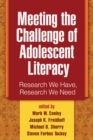 Meeting the Challenge of Adolescent Literacy : Research We Have, Research We Need - eBook