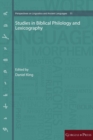Studies in Biblical Philology and Lexicography - Book