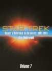 Star Trek Reader'S Reference to the Novels: 1992-1993 : Volume 7 - eBook