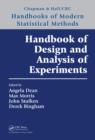 Handbook of Design and Analysis of Experiments - eBook