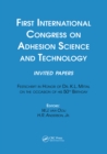 First International Congress on Adhesion Science and Technology---invited papers : Festschrift in Honor of Dr. K.L. Mittal on the Occasion of his 50th Birthday - eBook