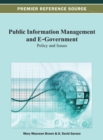 Public Information Management and E-Government : Policy and Issues - Book