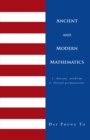 Ancient and Modern Mathematics : 1 - Ancient Problems 2 - Partial Permutations - eBook