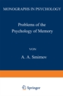 Problems of the Psychology of Memory - eBook