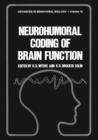 Neurohumoral Coding of Brain Function - Book