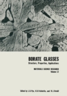 Borate Glasses : Structure, Properties, Applications - eBook