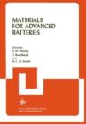 Materials for Advanced Batteries - Book