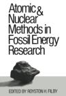 Atomic and Nuclear Methods in Fossil Energy Research - Book