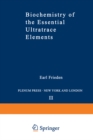 Biochemistry of the Essential Ultratrace Elements - eBook