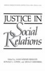 Justice in Social Relations - Book