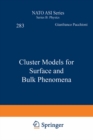 Cluster Models for Surface and Bulk Phenomena - eBook
