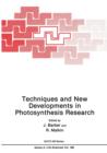 Techniques and New Developments in Photosynthesis Research - Book