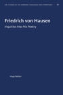 Friedrich von Hausen : Inquiries Into His Poetry - Book