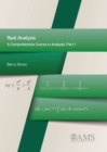 Real Analysis : A Comprehensive Course in Analysis, Part 1 - Book
