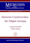 Descent Construction for GSpin Groups - Book