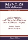 Cluster Algebras and Triangulated Surfaces Part II: Lambda Lengths - Book