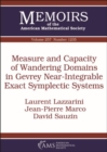 Measure and Capacity of Wandering Domains in Gevrey Near-Integrable Exact Symplectic Systems - Book