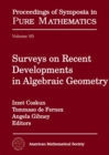 Surveys on Recent Developments in Algebraic Geometry - Book
