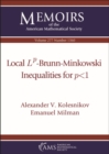 Local Lp -Brunn-Minkowski Inequalities for p < 1 - Book