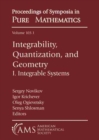 Integrability, Quantization, and Geometry : I. Integrable Systems - Book