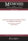 Geometric Optics for Surface Waves in Nonlinear Elasticity - eBook